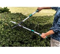 Cisaille à haie télescopique SUAN PRO lame ondulée - Idéale pour les haies larges et hautes