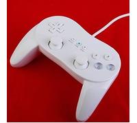 Pro Classic Game contrôleur Pad Console Joypad pour Nintendo Wii Remote Blanc