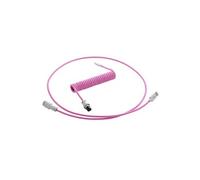 PRO Coiled Keyboard Cable USB-C to USB Type A, Strawberry Cream