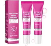 Pro-Collagen Peptide Gloss Balm, Peptide Pout Plumping Lip Balm, Pro-Collagen Repulpant Levre Balm, Pink Lip Serum Balm, Plumps, Hydrates & Smooths Lips, Sheer & Glossy Finish For Fuller Lips (2)