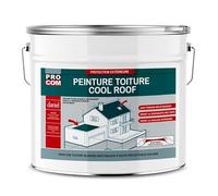 PRO COM Cool roof - Peinture toiture anti chaleur, peinture blanche réfléchissante 10 litres