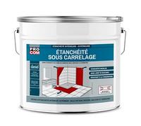 PRO COM Etancheite sous carrelage, douche, salle de bain, cuisine, pièce humide - Resine d'imperméabilisation, protection à l'eau 10 litres