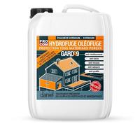 PRO COM Imperméabilisant hydrofuge oléofuge anti tâches GARDA9 - Terrasse, sol, mur, façade, toiture, 5 litres