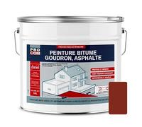 PRO COM Peinture bitume, résine sol enrobé bitumeux, asphalte, goudron, macadam 10 litres