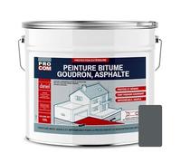 PRO COM Peinture bitume, résine sol enrobé bitumeux, asphalte, goudron, macadam 10 litres