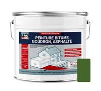 PRO COM Peinture bitume, résine sol enrobé bitumeux, asphalte, goudron, macadam 10 litres