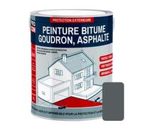 PRO COM Peinture bitume, résine sol enrobé bitumeux, asphalte, goudron, macadam 2.5 litres