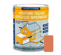 PRO COM Peinture façade crépi, façade à relief, imperméabilisation et protection des façades - Durable jusqu'à 10 ans 2.5 litres