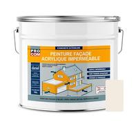 PRO COM Peinture façade crépi, façade à relief, imperméabilisation et protection des façades - Durable jusqu'à 10 ans 10 litres