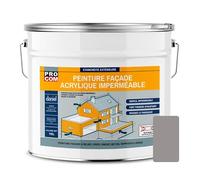 PRO COM Peinture façade crépi, façade à relief, imperméabilisation et protection des façades - Durable jusqu'à 10 ans 10 litres