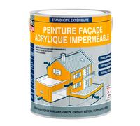 PRO COM Peinture façade crépi, façade à relief, imperméabilisation et protection des façades - Durable jusqu'à 10 ans 2.5 litres