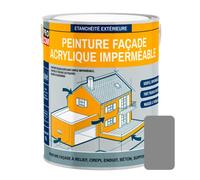 PRO COM Peinture façade crépi, façade à relief, imperméabilisation et protection des façades - Durable jusqu'à 10 ans 2.5 litres