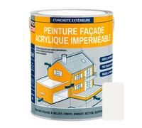 PRO COM Peinture façade crépi, façade à relief, imperméabilisation et protection des façades - Durable jusqu'à 10 ans 2.5 litres