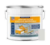 PRO COM Peinture façade crépi, façade à relief, imperméabilisation et protection des façades - Durable jusqu'à 10 ans 10 litres