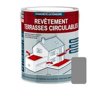 PRO COM Peinture, résine d'étanchéité imperméabilisation terrasse circulable, balcon, sols extérieurs, béton, plusieurs coloris 2.5 litres