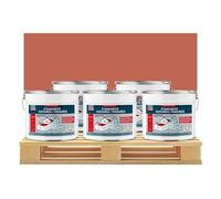 Peinture, résine d'étanchéité toiture, réparation tuiles, fissures, anti-fuites, décore, protège, plusieurs coloris PROCOM 5 x 10L Terre cuite
