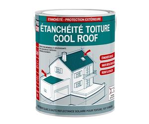 PRO COM Peinture toiture étanche Cool Roof, peinture réfléchissante blanche, anti chaleur 2.5 litres