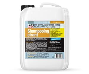 PRO COM Shampooing cirant pour carrelage, pierres naturelles, terres cuites, marbres, grés 5 litres