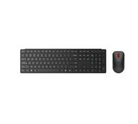 Pro Combo 6000 - Ensemble clavier et souris - sans fil - 2.4 GHz, Bluetooth 5.3 - AZERTY - Français - noir eclipse - boîtier marron