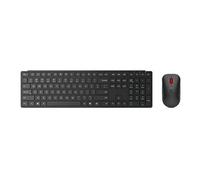 Pro Combo 6000 - Ensemble clavier et souris - sans fil - 2.4 GHz, Bluetooth 5.3 - US avec le symbole de l'euro - noir eclipse - boîtier marron - pour