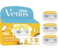 Pro Comfortglide Lames Parfumées À La Noix De Coco Pour Femme Avec Crème Hydratante Olay, 3 Cartouches De Rasoir, Manche En Métal Réutilisable