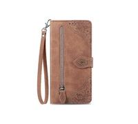 Pro Coque pour Honor 200 Folio Etui Fermeture Style Portefeuille Fente Cuir PU Marron