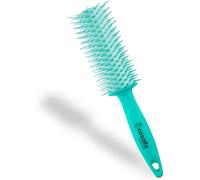 PRO Curly Brush-No Pull Brush for Curly/Unruly Hair-Hair Brush with Flexible and Nano Textured Tips-Prevents Hair Breakage-Tiffanys Colour-