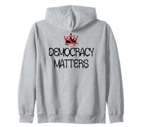 Pro Democracy Matters Sign,No Kings in America Anti Fascism Sweat à Capuche