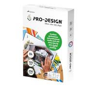 PRO-DESIGN®, papier surfacé, blancheur élevée, 120g, A4, FSC®, ramette de 250 feuilles