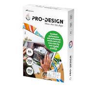 PRO-DESIGN®, papier surfacé, blancheur élevée, 200g, A4, FSC®, ramette de 250 feuilles