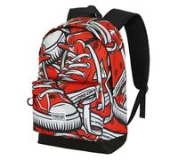 PRO-DG Sneak-Sac à Dos HS Fan 2.2, Rouge, 31 x 44 cm, Capacité 24 L