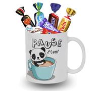 PRO DISTRI KINDER, MILKA, CÉLÉBRATIONS - Mug Kawaii Panda et 20 Chocolats | Idée Cadeau Gourmand Anniversaire & Fête des Mères