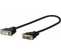 VivoLink prodviadapdvi 0.2 m DVI-D DVI-D Noir Câble DVI - Câbles DVI (0,2 m, DVI-D, DVI-D, Mâle/Femelle, Noir)