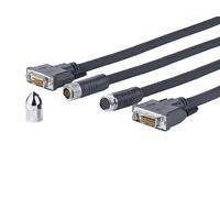 Pro DVI-D Cross Wall cable 20M Support 1920*1080P 60Hz Required hole in wall 16mm
