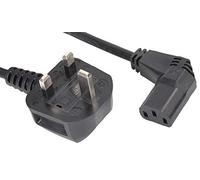 Pro Elec PE01141 Prise secteur britannique 13 A vers prise IEC C13 90 degrés 1 m