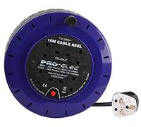 Pro Elec PEL00427 Enrouleur 4 prises 13 A 10 m