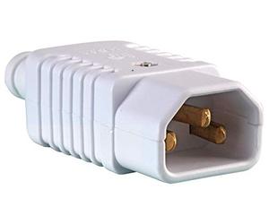 Pro Elec PEL00578 Prise secteur IEC C14 recâblable, Blanc