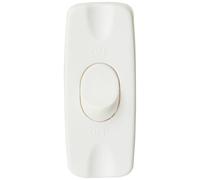 PRO-ELEC PELB1632 Interrupteur en ligne 2 A Blanc
