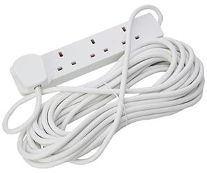 Pro ELEC PELB1906 Rallonge électrique 4 Prises Blanc 10 m