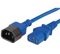 Pro Elec PELR0011 Rallonge IEC mâle C14 vers Femelle C13, Bleu, 5 m, 10 A, 250 V