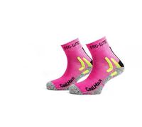 PRO-ELITE Chaussettes Coolmax pour homme, chaussettes de sport, recommandées pour la course, le trekking, le vélo, l'athlétisme, le football, le tennis, le padel, la randonnée., Rose fluo, 43-46