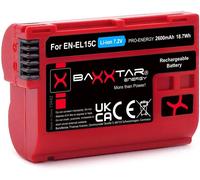 Pro EN-EL15c Batterie 2600mAh - Compatible avec Nikon Z5 Z6 II Z7 II Z8 Zf etc. EN-EL15c EN-EL15b EN-EL15