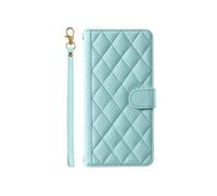 Pro Etui Pour De FOXDOCK Téléphone Honor 200 Sangle A Main Portefeuille Flip Folio Treillis Titulaire De Fentes Pour Cartes Magnétique Vert