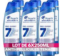 Pro-Expert 7 Shampoing Antipelliculaire Anti-Pellicules Tenaces 6x250ml, Combat 7 Problèmes Du Cuir Chevelu, Protection Complète; Cliniquement Prouvé, Combat Les Pellicules Tenaces*[Z765]