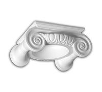 PRO[f]home® - Chapiteau de colonne 441201 Moulure de façade Colonne Élément de façade style ionique blanc Profhome