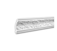 PRO[f]home® - Corniche 150125 Moulure décorative style Rococo-Baroque blanc 2 m Profhome