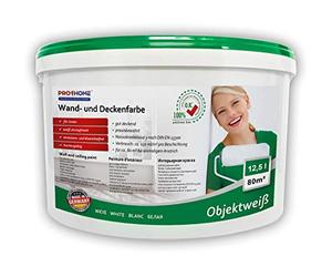 PRO[f]home® - Peinture mur et plafond PROFHOME peinture universelle pour intérieurs bien couvrante blanche mate 12,5 L rend. max 80 m2 Profhome