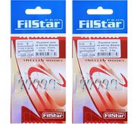 PRO Filstar Ensemble d'hameçons PRO FILSTAR avec Bas de Ligne pour Method Feeder 10 pièces, Taille 9, Ligne Mono 10 cm, diamètre 0,22 mm Accessoires de pêche à la Carpe Hameçon avec Aiguille Bouillet