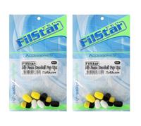 PRO FILSTAR Zig Rig Dumbell Pop Up Foam Mix Lot de 16 leurres pop-up pour hameçon de pêche à la carpe Montage d'appâts de pêche à la carpe Accessoires de nourriture Pop Up