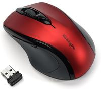 Pro Fit Souris Optique Sans Fil Taille Moyenne Avec 5 Commandes, Design Ergonomique Pour Droitier, Connexion Plug & Play - Compatible Avec Windows & Macos - Rouge (K72422Ww)[ZHUJ0203]